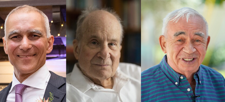 Moungi G. Bawendi, Louis E. Brus e Alexei I. Ekimov, laureados com o Prêmio Nobel de Química de 2023 por suas descobertas fundamentais na síntese e desenvolvimento de pontos quânticos (quantum dots), materiais nanoscópicos com aplicações em telas, medicina e tecnologia.